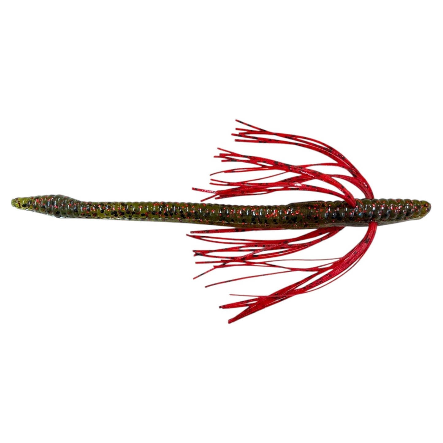 Rattl'n Finesse Worm 4" - Watermelon - Bright Red