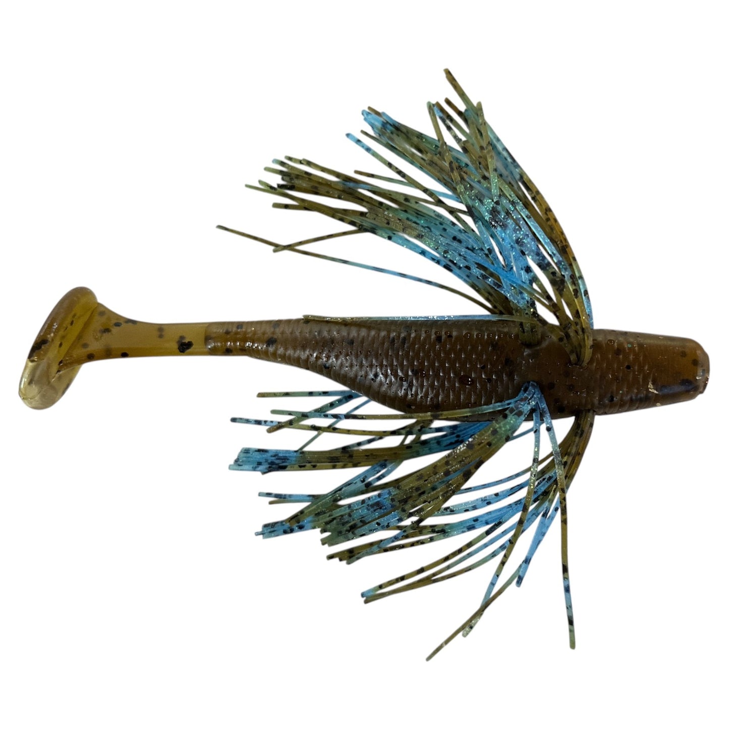 Rattl'n Sowbelly 3.5" - Green Pumpkin - Light Blue Green