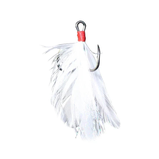 Twisted Treble Hooks Feathered