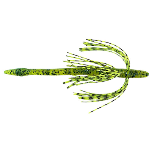 Rattl'n Finesse Worm 4" - Chartreuse Pepper - Chartreuse Tiger
